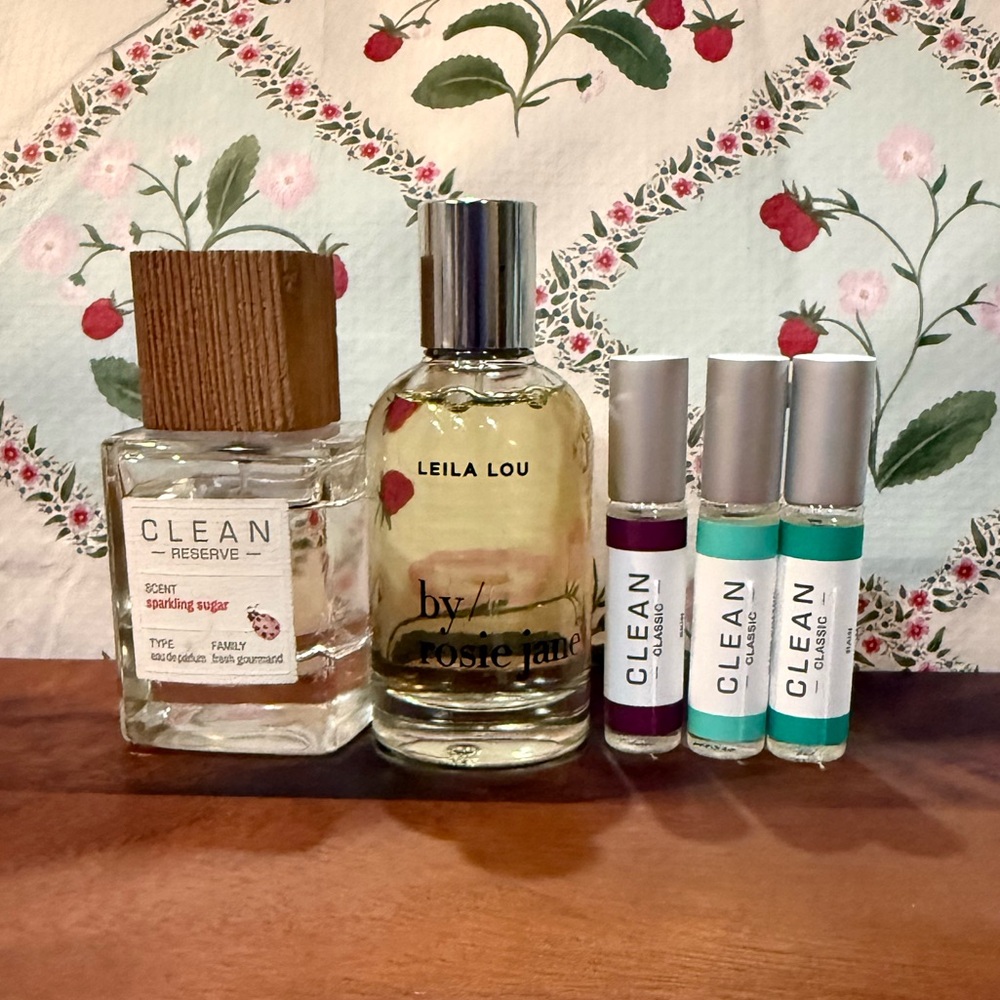 Lot of Perfumes Clean Sparkling Sugar & Leila Lou by Rosie Jane ETC
